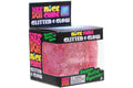 NeeDoh Nice Cube Glitter and Glow Squishy Fidget Toy Pink